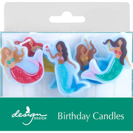 Design Design Mermaid Magic Specialty Birthday Candles Set